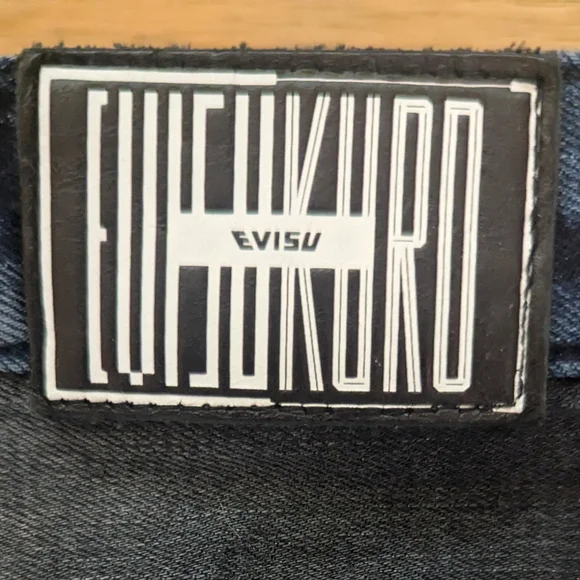 Evisu Kuro Raw Denim Jeans Sz 28 - Picture 4 of 15